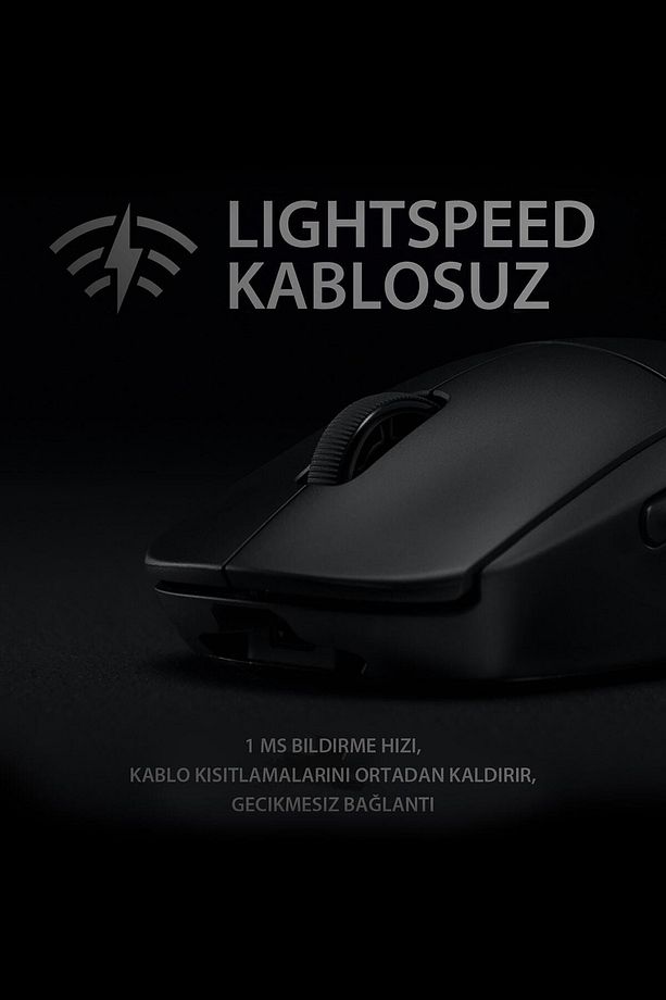 G Pro Hero Wireless Sensör Kablosuz Oyuncu Mouse Siyah Lightspeed - 4