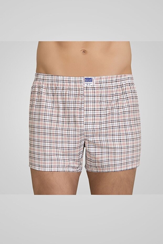 Pack of 4 Berrak Men's Poplin Boxer Shorts