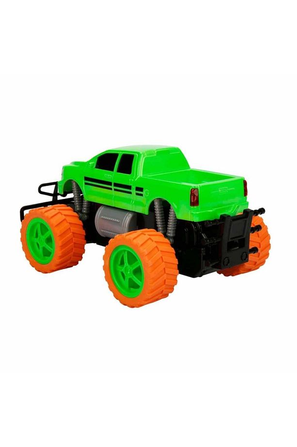 Full Fonksiyonlu 1:18 Uzaktan Kumandalı Neon Jumbo Weels Usb Şarjlı Oyuncak Araba Jeep Jip Pickup - 4