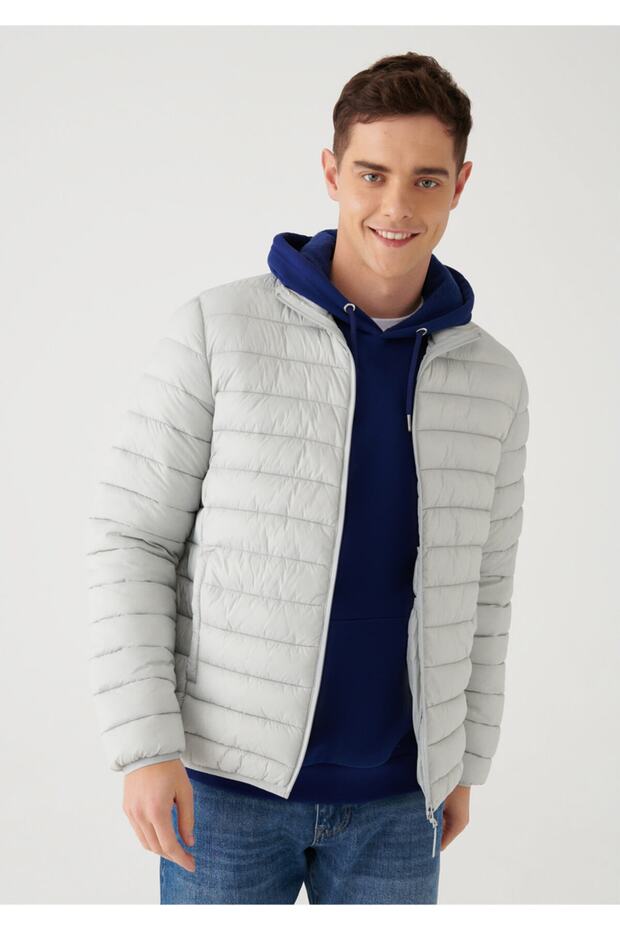 Gray Puffer Jacket 0110016 -70075 - 1