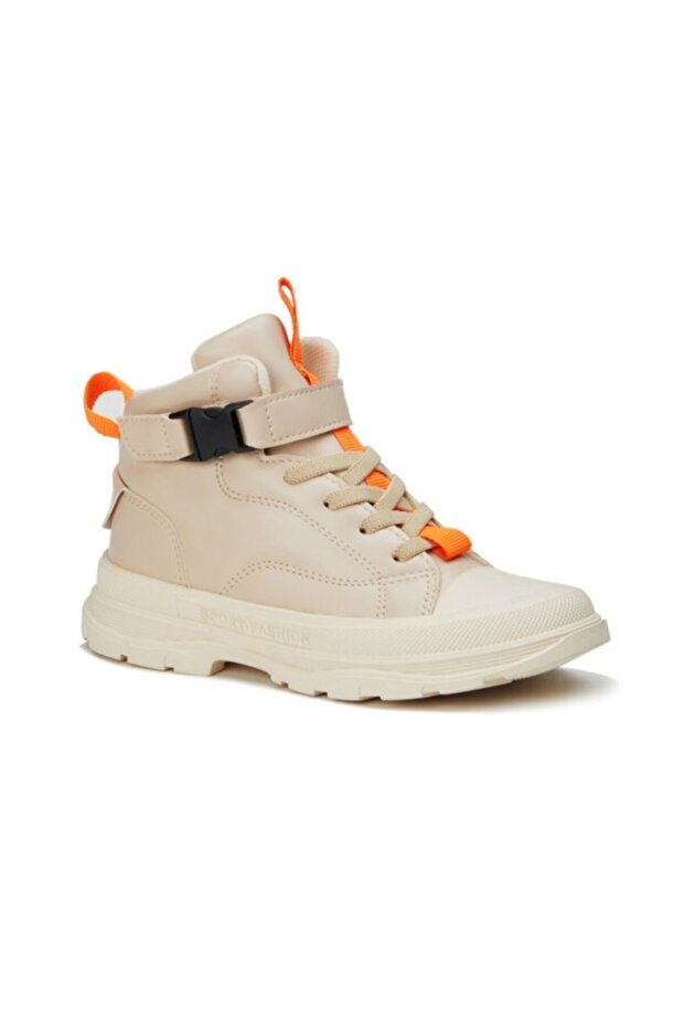 Bamboo Beige Waterproof Unisex Children's Orthopedic Velcro Boots