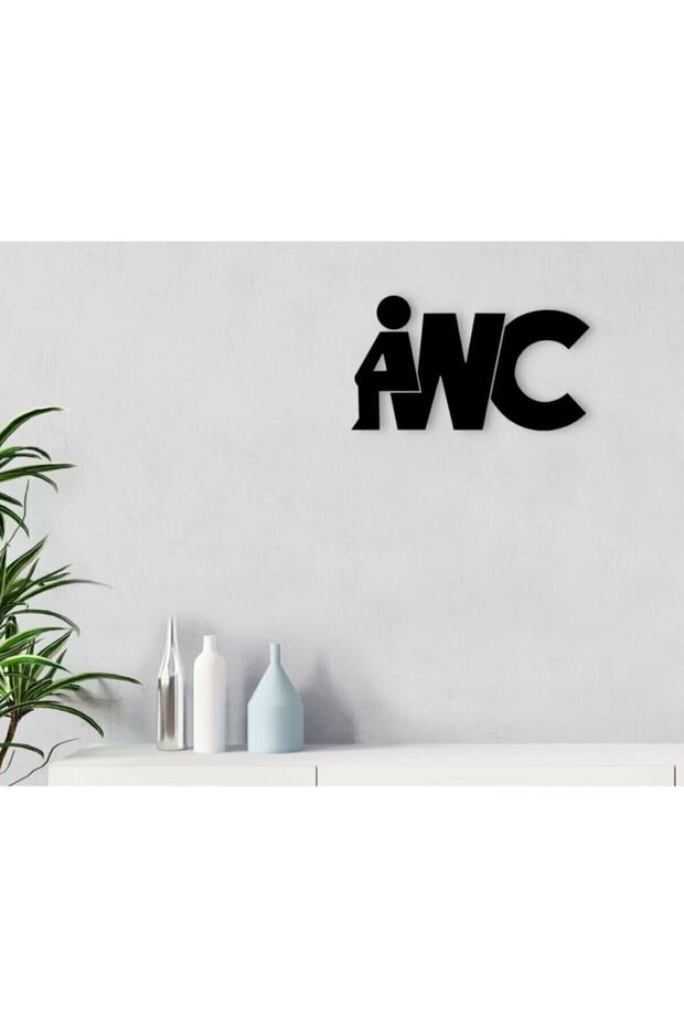Wc Tasarımlı Ahşap Duvar Yazısı - 1
