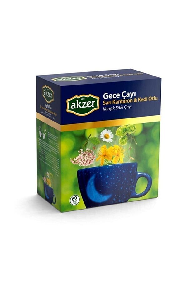 Sarı Kantaron & Kedi Otlu Gece Çayı (90 G - 60'lı Süzen Poşet) - 1