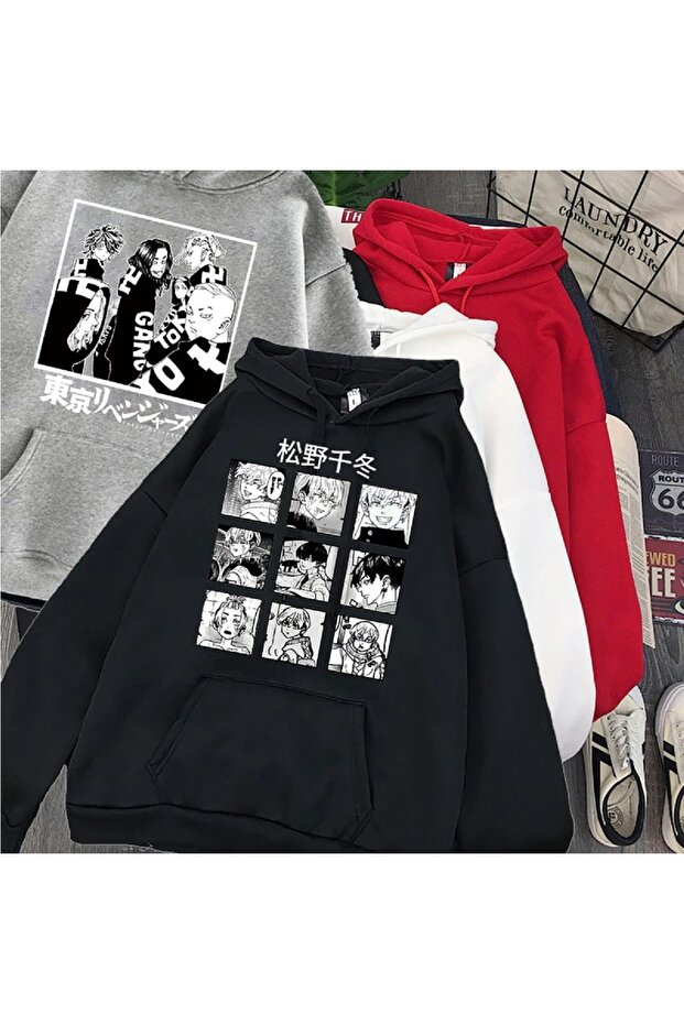 Tokyo Revengers Manga Printed Unisex Oversize Hooded Sweatshirt