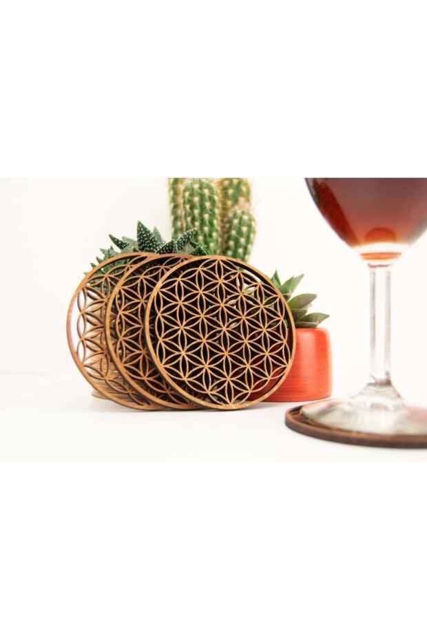Flower of Life Coasters Set of 4