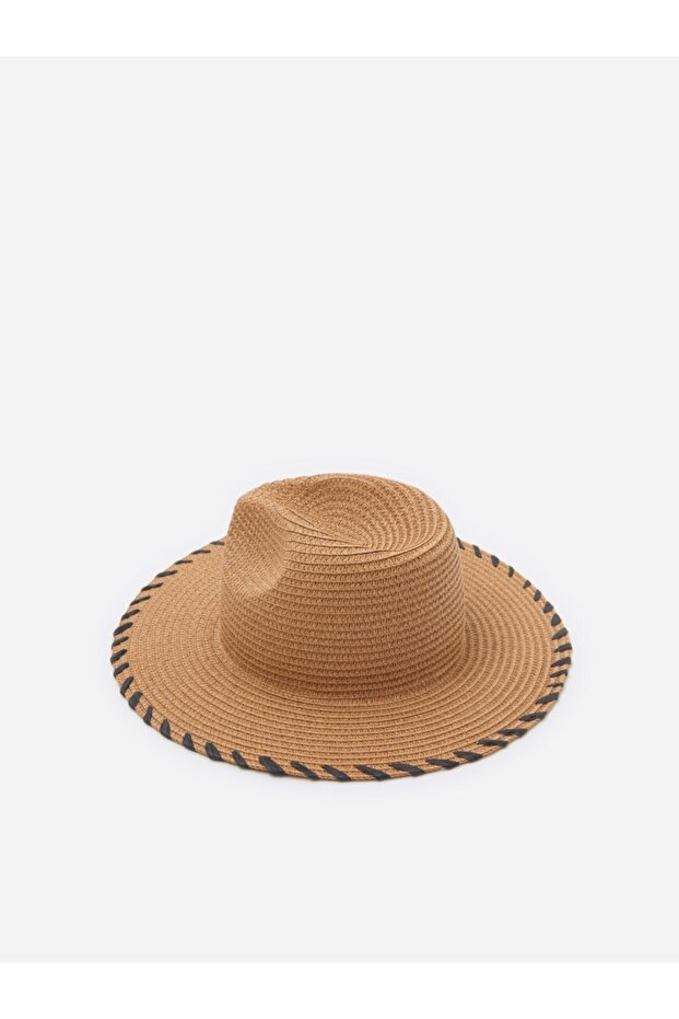 Hasır Şapka Textured Straw Paper Hat - 3