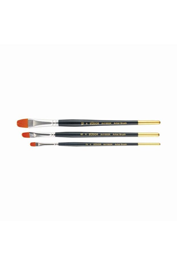 1955k Series Synthetic Bristle Cat's Tongue Brush No:0
