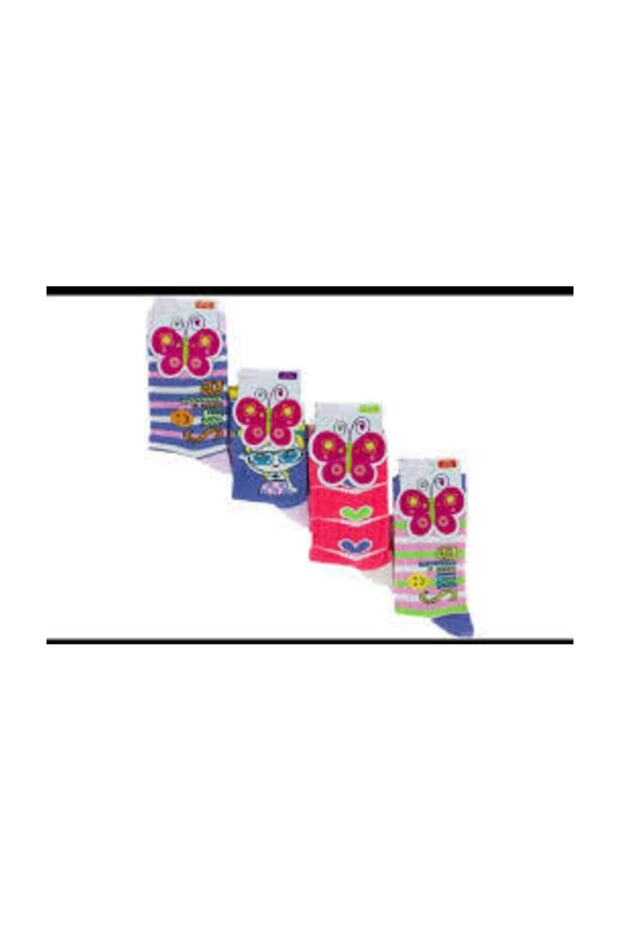 Pack of 12 Girls' Pınar Socks Wholesale Socks
