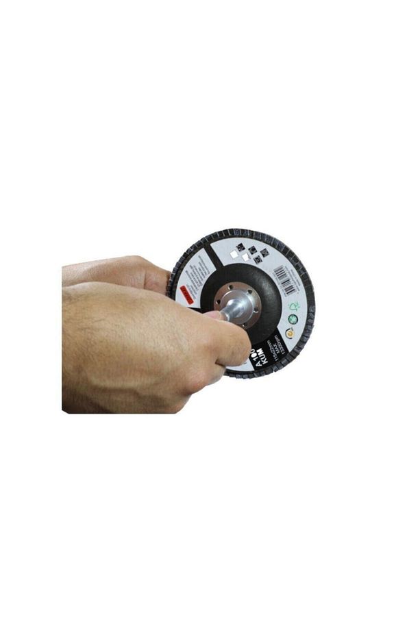 Metal Ahşap Flap Disk Zımpara115mm Set Matkap Aparatı Dahil - 5