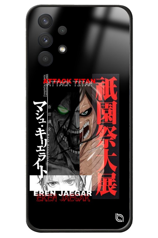 Samsung A32 Attack on Titan Eren Premium Patterned Glossy Phone Case