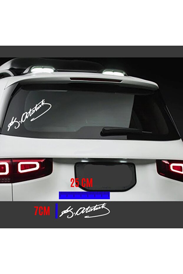 K.atatürk Signature Sticker 7x25 Cm