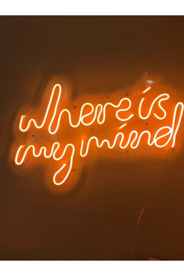 Where Is My Mind Neon Sign Neon Lettering Led Decorative Wall Lighting Neon Wall Decoration