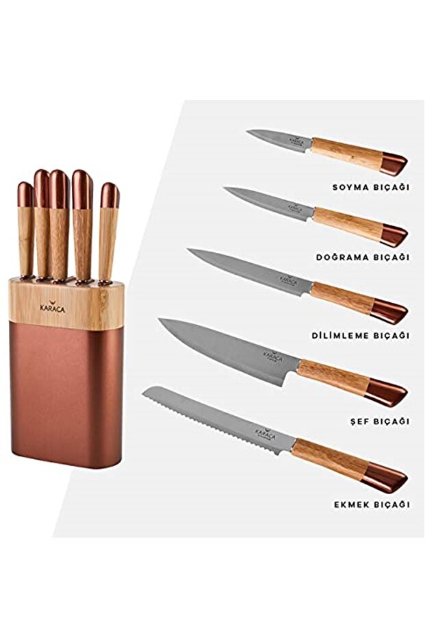Marka: Maple Rosegold 6 Parça Bıçak Set Kategori: Bıçak - 3