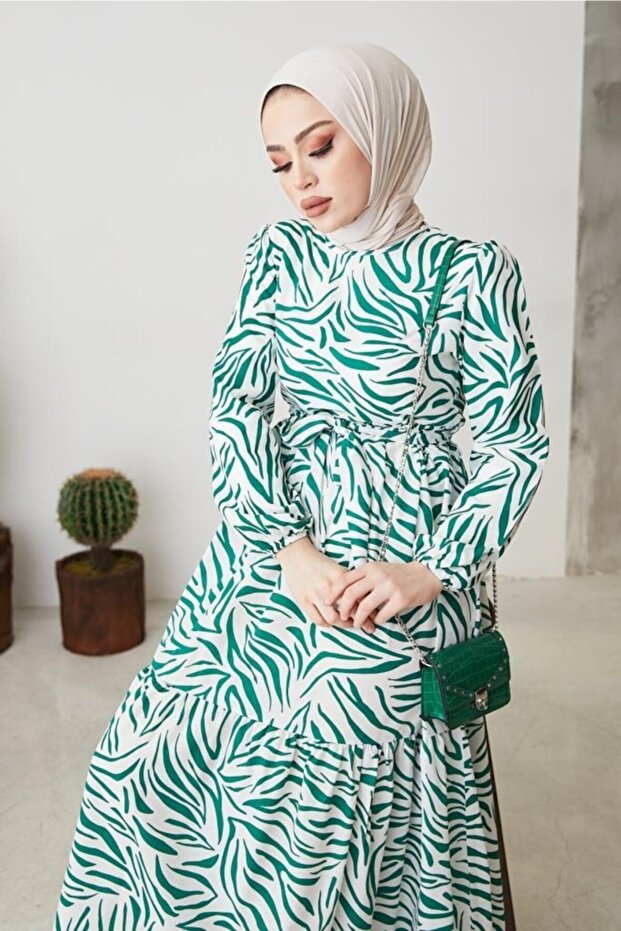 Zebra Pattern Dress - 2