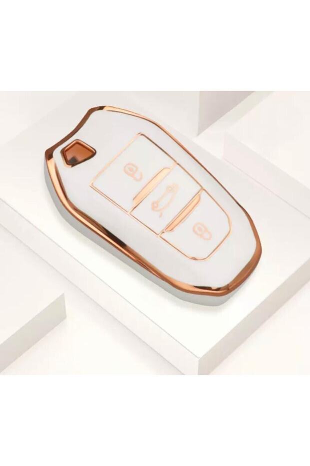 Peugeot - Citroen - Ds TPU Material Cream Key Case