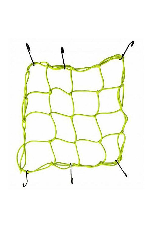 File Bagaj Lastiği Sarı 6 Kancalı Kask Filesi 80 Cm - 1