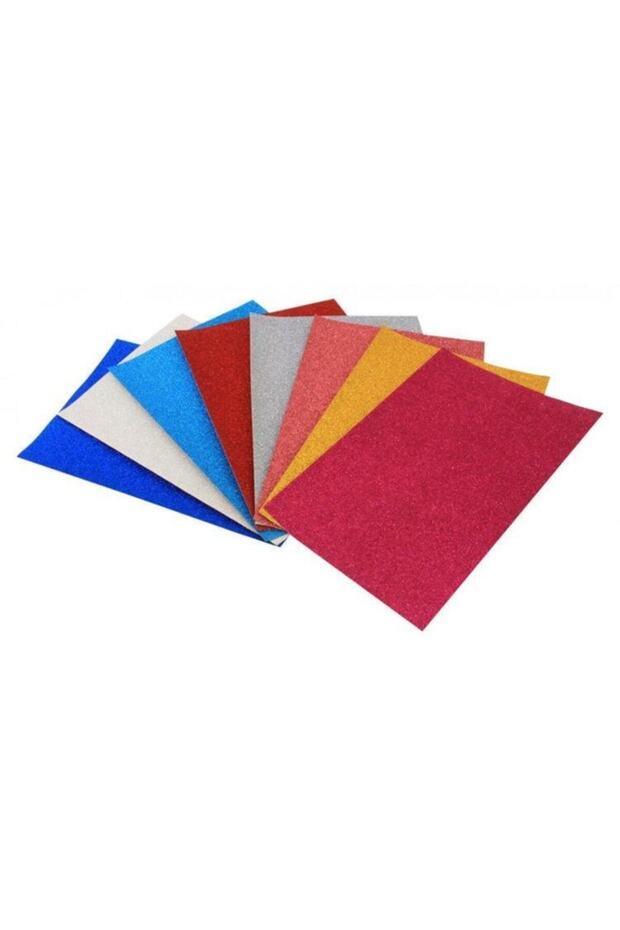 Glittery EVA Foam, 20x30 cm, 10 Colors.