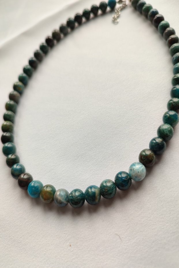 Certified Apatite Natural Stone Necklace
