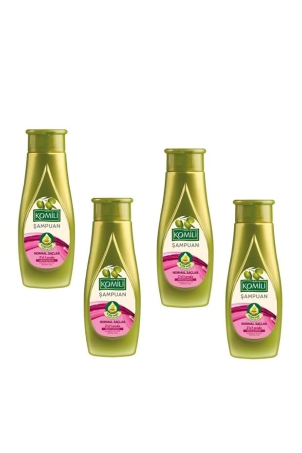 4 Adet Normal Saçlar Için Kremli Model Zeytinyağlı Şampuan 500 Ml - 1
