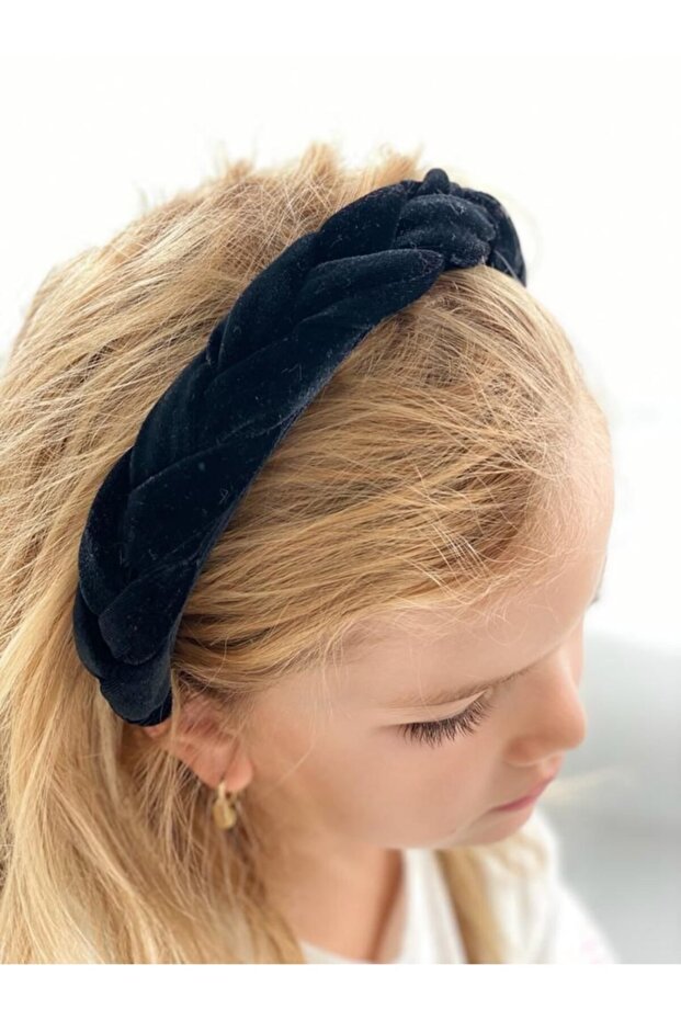 Wide Knitted Velvet Crown