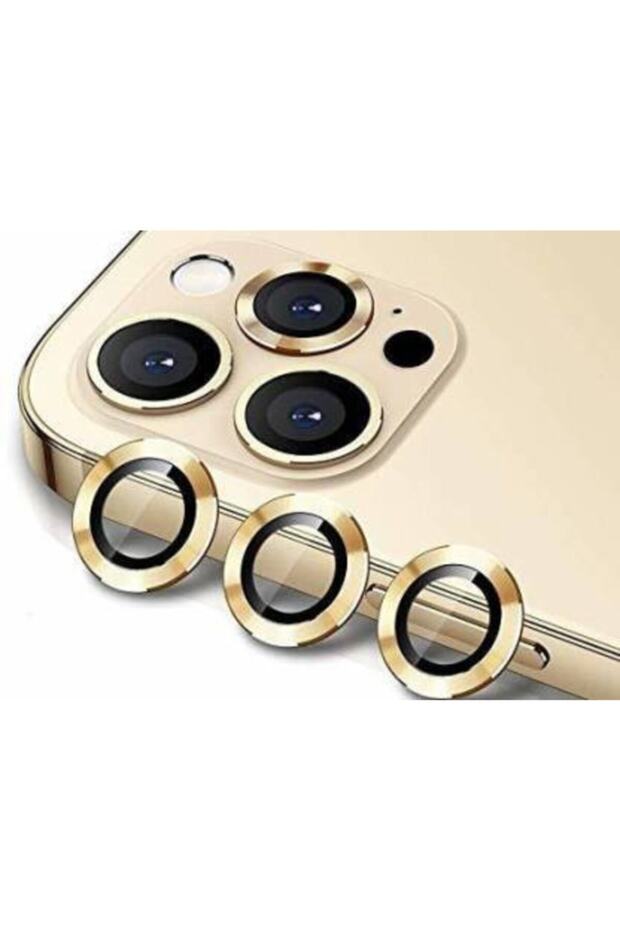 واقي عدسة كاميرا ثلاثي بإطار معدني متوافق مع هاتف iPhone 12 Pro Max