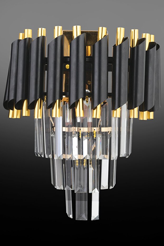 Luna Tekli Gold Taşlı Aplik - 4