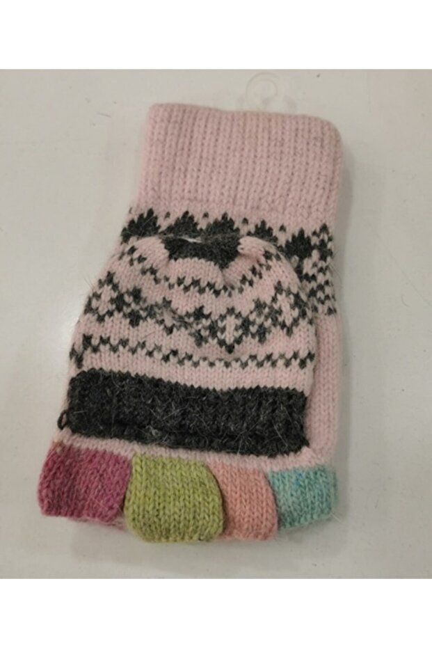Kapaklı Yün Eldiven - 1