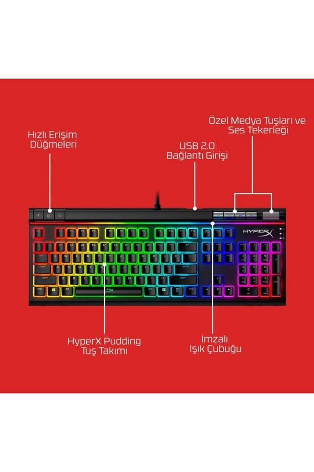 Alloy Elite 2 Rgb Mekanik Klavye Uk Layout Hkbe2x-1 - 3