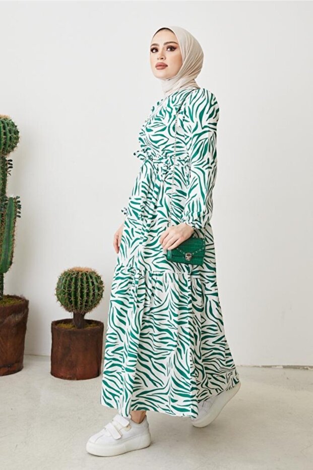 Zebra Pattern Dress - 3