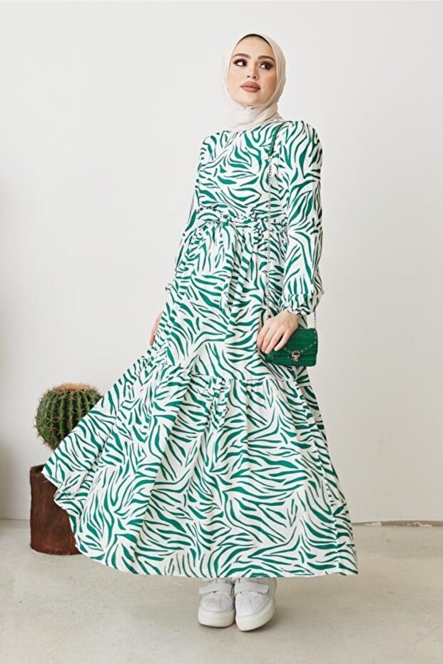 Zebra Pattern Dress - 6