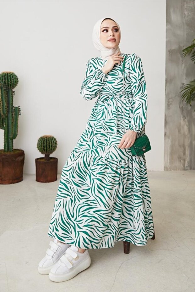 Zebra Pattern Dress - 7