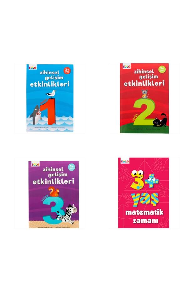 البث 3+ أحداث التنمية العقلية للعمر ووقت الرياضيات (4 كتب)