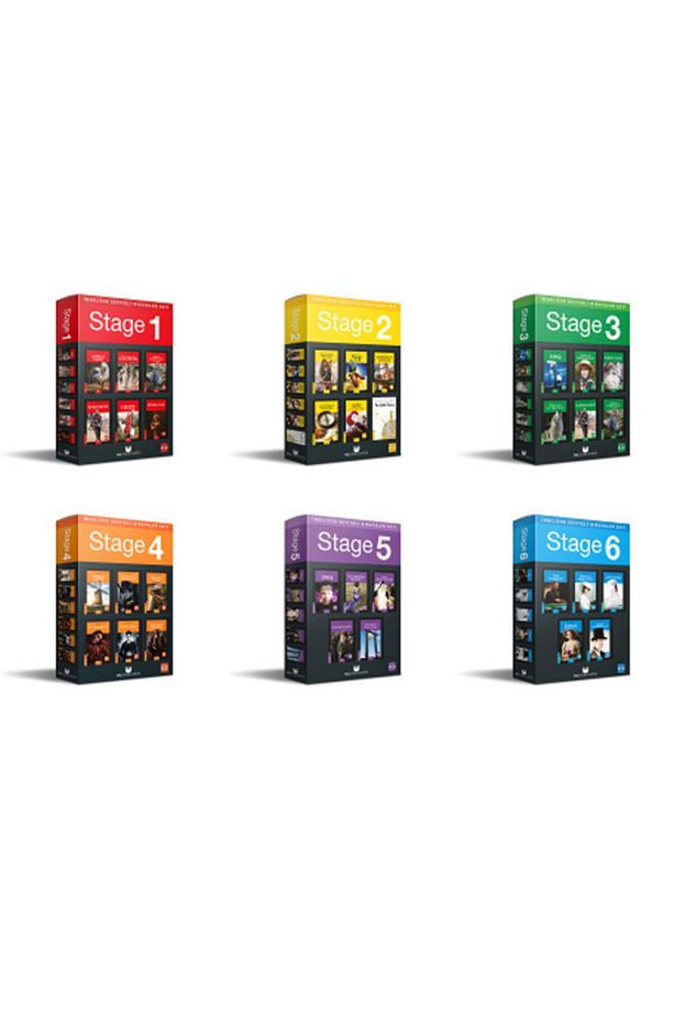 Stage-1.2.3.4.5.6 Full Set Ingilizce Hikaye Seti 6 Kutu Karekod Dinlemeli (34kitap) - 1
