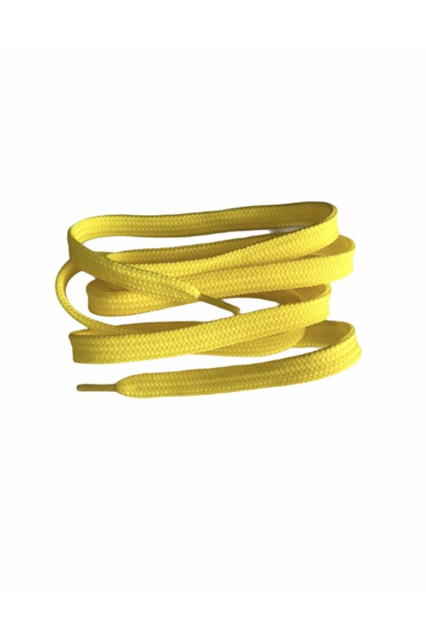 Ayakkabı Bağcığı 1 Çift Sarı 120 cm - 1