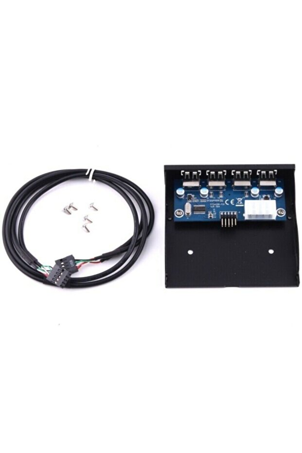 4990 3.5 Inç 4 Port Usb 9 Pin Dahili Floppy Disket Ön Panel Yuvası - 5