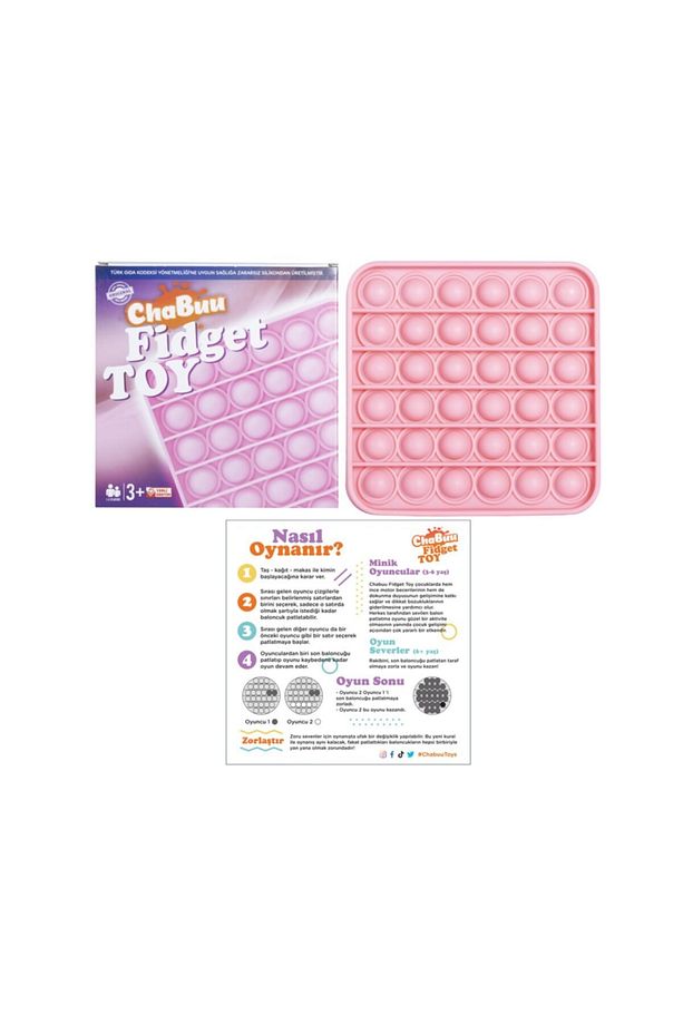 Pop It Fidget Toy  Push Pop Bubble Zihinsel Ve Duyusal Oyuncak, Stres Giderici Oyuncak - 3