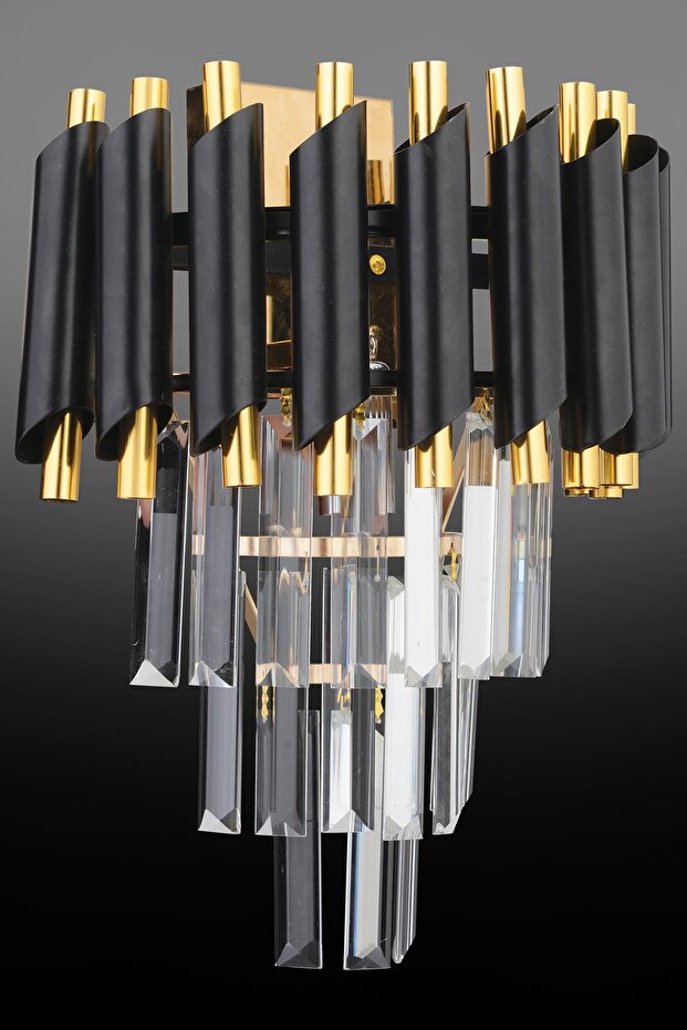 Luna Tekli Gold Taşlı Aplik - 3