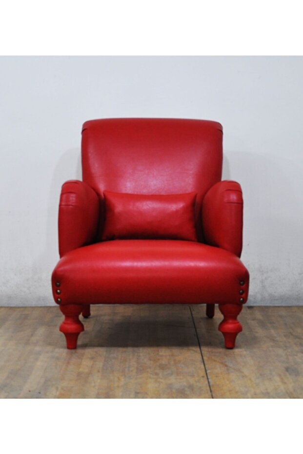 Kırmızı Deri Berjer - 1