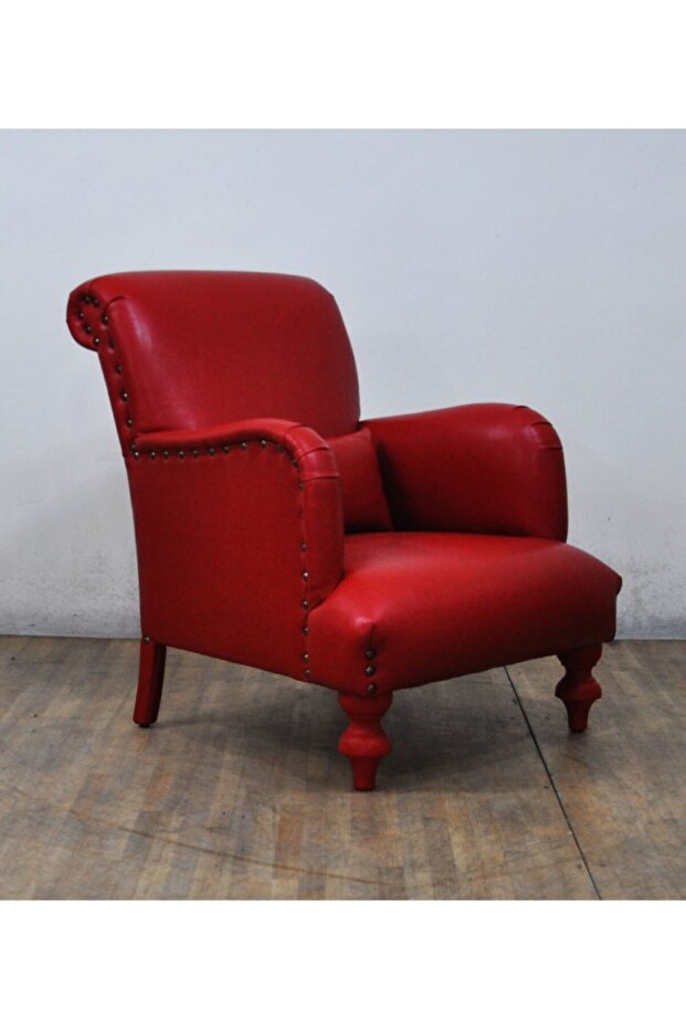 Kırmızı Deri Berjer - 3