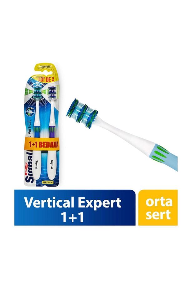 2'li Diş Fırçası - Vertical Expert Orta Sert - 1