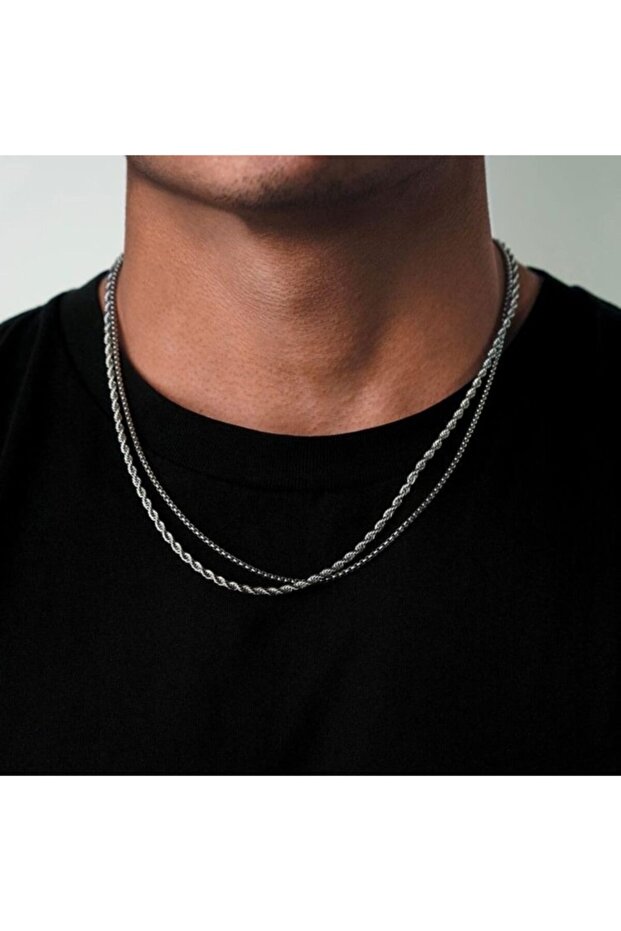 2-Piece Silver Necklace