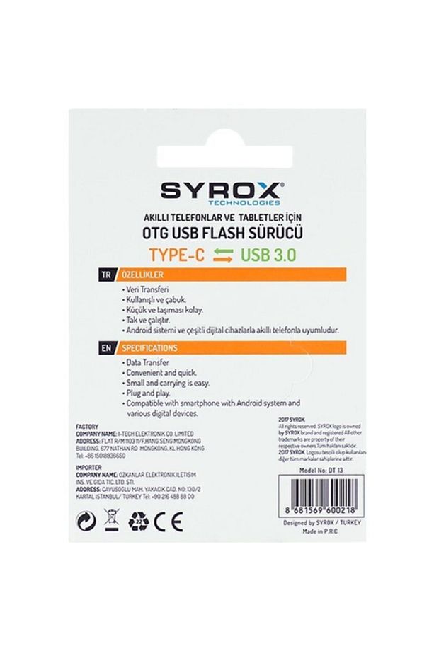 Type C - Usb 3.0 Otg Usb Flash Dönüştürücü Dt13 - 3
