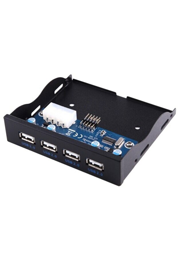 4990 3.5 Inç 4 Port Usb 9 Pin Dahili Floppy Disket Ön Panel Yuvası - 3