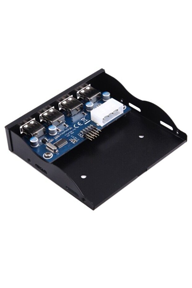 4990 3.5 Inç 4 Port Usb 9 Pin Dahili Floppy Disket Ön Panel Yuvası - 4