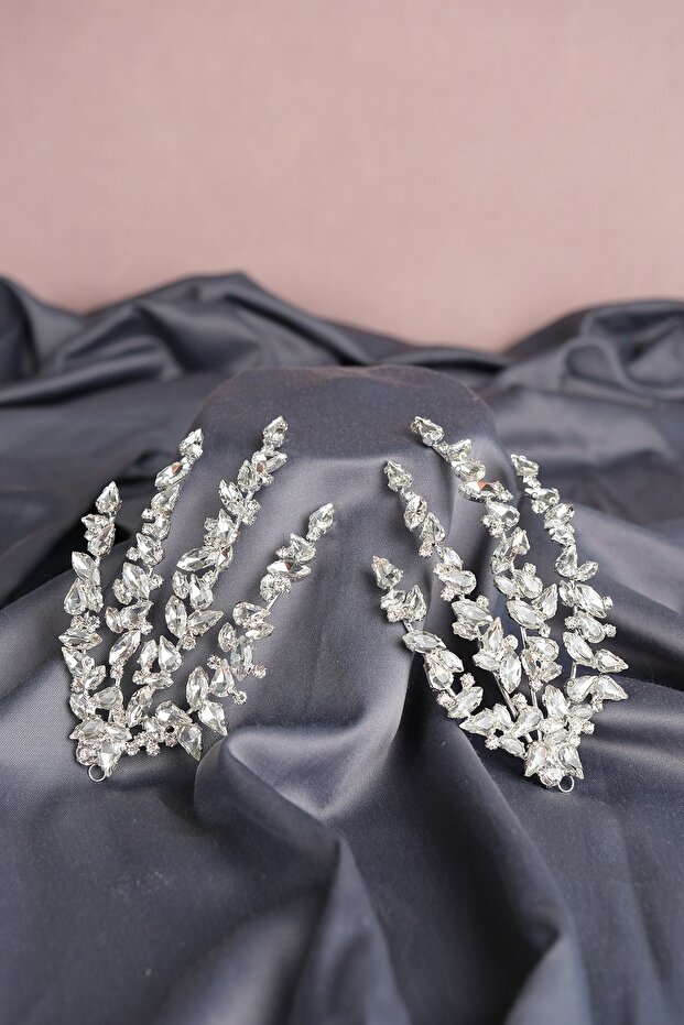 Double Sided Glass Stone Bridal Henna Hair Accessory
