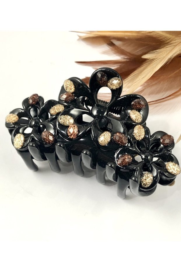 Buckle-clatch-brown Stoned-knob Model