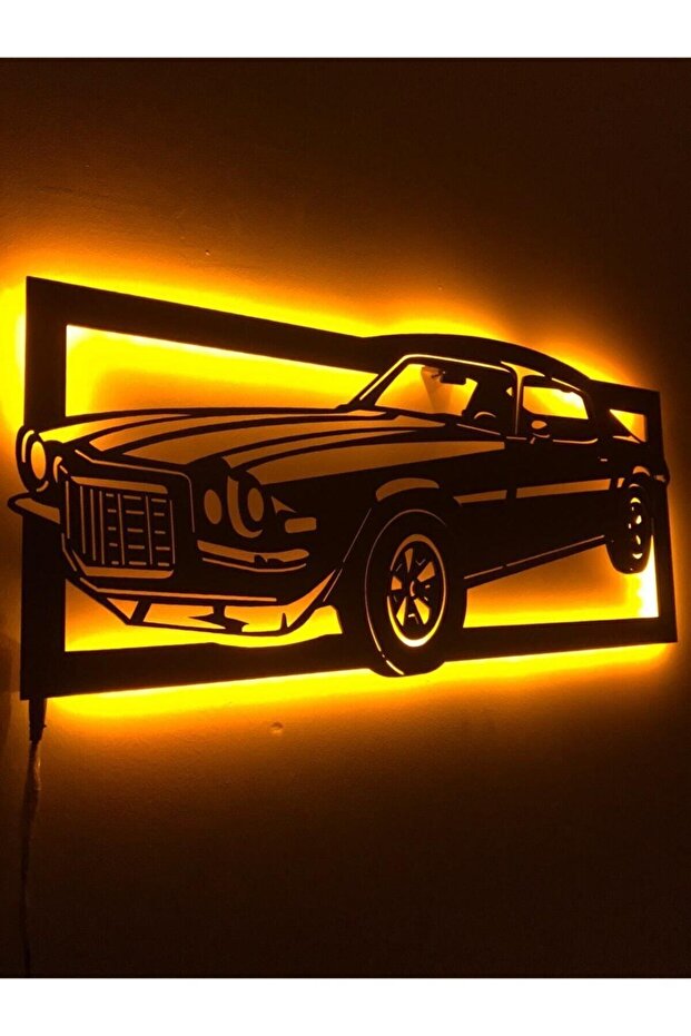 Klasik Araba Led Işıklı Tablo - 2