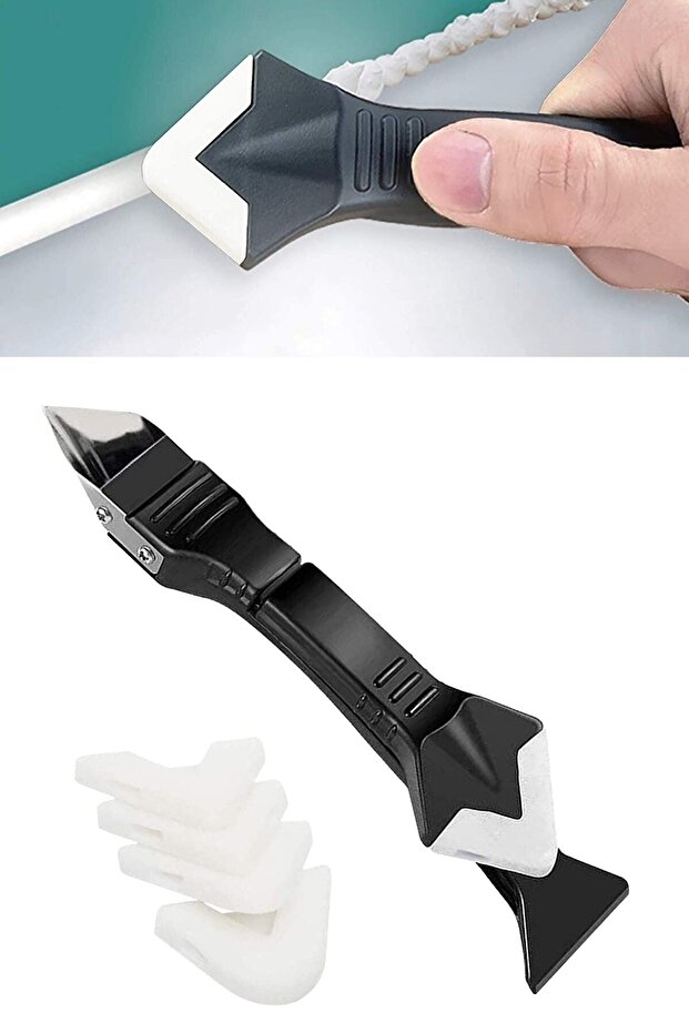 ® 4 Pieces 3 in 1 Tile Joint Silicone Scraper Scraper and Applicator Apparatus - 3