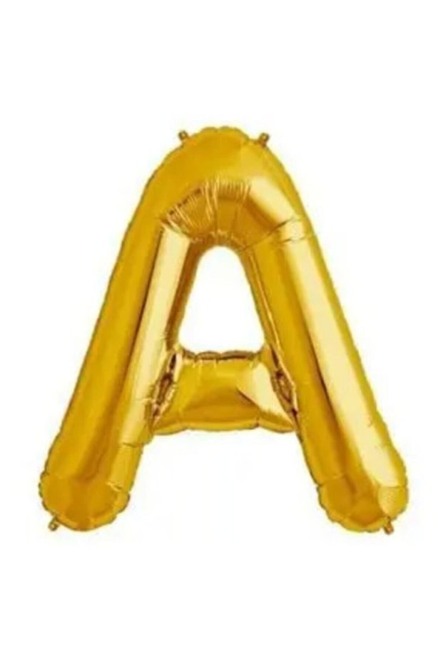 Letter a Foil Balloon Gold Gold 100 Cm, Birthday, Birthday, Party, Special Day, Surprise, Gift