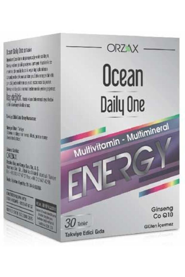 Orzax Daily One Energy 30 Tablet - Takviye Edici Gıda - 1